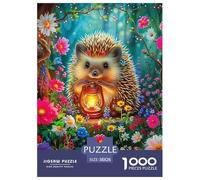 Hedgehog, 1000-piece Jigsaw Puzzle, Absorbing Hands on Pastime Encouraging Patience Perseverance Visual Awareness, Relaxing Hobby Transforming Spare Hours Into Meaningful Enjoyment, Suitable for Ages