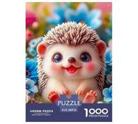 Hedgehog, 1000-piece Jigsaw Puzzle, Classic Tabletop Game Fostering Focus Creativity Strategic Planning Abilities, Perfect Shared Home Activity Creating Memorable Collaborative Experiences, Suitable F