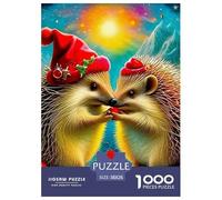 Hedgehog, 1000-piece Jigsaw Puzzle, Competitive Tabletop Challenge Introducing Timed Goals Scoring Excitement, Entertaining Activity Suitable for Friendly Contests Group Play, Suitable for Ages 12+,