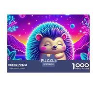 Hedgehog, 1000-piece Jigsaw Puzzle, Competitive Tabletop Challenge Introducing Timed Goals Scoring Excitement, Entertaining Activity Suitable for Friendly Contests Group Play, Suitable for Ages 12+,