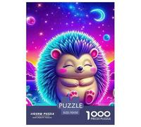 Hedgehog, 1000-piece Jigsaw Puzzle, Competitive Tabletop Challenge Introducing Timed Goals Scoring Excitement, Entertaining Activity Suitable for Friendly Contests Group Play, Suitable for Ages 12+,