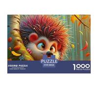 Hedgehog, 1000-piece Jigsaw Puzzle, Engaging Mental Workout Transforming Leisure Time Into Productive Play, Ideal Cooperative Task Strengthening Communication Teamwork Relationships, Suitable for Ages