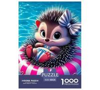 Hedgehog, 1000-piece Jigsaw Puzzle, Exciting Problem Based Competition Fostering Determination Adaptability Quick Thinking, Enjoyable Social Pastime Encouraging Performance Driven Participation, Suita