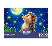 Hedgehog, 1000-piece Jigsaw Puzzle, Exciting Problem Based Competition Fostering Determination Adaptability Quick Thinking, Enjoyable Social Pastime Encouraging Performance Driven Participation, Suita