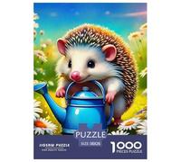 Hedgehog, 1000-piece Jigsaw Puzzle, Family Friendly Educational Game Encouraging Cooperation Communication Shared Goals, Meaningful Parent Child Bonding Activity during Evenings Weekends, Suitable for