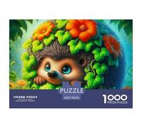 Hedgehog 1000 Piece Jigsaw Puzzle for Adults Educational Challenge for Challenging Family Activity Games Colorful for Home Decor Gifts 70x50cm/1000pcs