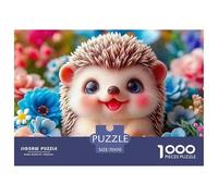 Hedgehog 1000 Piece Jigsaw Puzzle for Adults Educational Challenge for Challenging Family Activity Games Colorful Hard Puzzle for 70x50cm/1000pcs Family Decorations