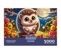 Hedgehog, 1000-piece Jigsaw Puzzle, Mentally Stimulating Tabletop Pursuit Enhancing Observation Accuracy Logical Sequencing, Satisfying Home Based Hobby Promoting Confidence Accomplishment, Suitable F