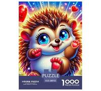 Hedgehog, 1000-piece Jigsaw Puzzle, Mentally Stimulating Tabletop Pursuit Enhancing Observation Accuracy Logical Sequencing, Satisfying Home Based Hobby Promoting Confidence Accomplishment, Suitable F