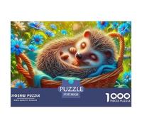 Hedgehog, 1000-piece Jigsaw Puzzle, Thoughtful Recreational Challenge Promoting Attentiveness Dexterity Steady Progress, Ideal Companion for Calm Personal Reflection Shared Participation, Suitable for