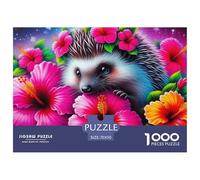 Hedgehog, 1000-piece Jigsaw Puzzle, Thoughtfully Designed Pastime Supporting Entertainment Education Mindfulness Aesthetics, Ideal Companion for Modern Home Lifestyles, Suitable for Ages 12+, 70x50c