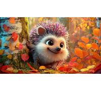 hedgehog 1000 Piece Jigsaw Puzzles for Adults Educational Games Jigsaw Puzzle Home Decoration for Adults and Kids Age 12 Years Uphedgehog75x50cm/1000pcs
