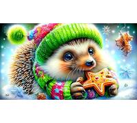 hedgehog 1000 Piece Jigsaw Puzzles for Adults Educational Games Jigsaw Puzzle Home Decors for The Whole for Women, Gifts for Men 75x50cm/1000pcs