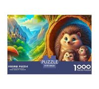 Hedgehog 1000 Piece Sustainable Jigsaw Puzzle for Adults Great Gift38x26cm/1000pcs