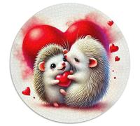 Hedgehog 1000 Pieces Hedgehog Jigsaw Puzzles What Happens Next Beautiful Decoration for Adults And Kids 1000pcs (67.5x67.5cm)