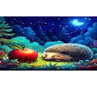 hedgehog 1000 Pieces Jigsaw Puzzles for Adults Challenging Game Jigsaw Puzzle Home Decors for Adults and Kids Age 12 Years Up 75x50cm/1000pcs