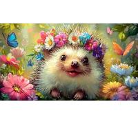 hedgehog 1000 Pieces Jigsaw Puzzles for Adults Challenging Game Jigsaw Puzzle Home Decors for The Whole for Women, Gifts for Menhedgehog38x26cm/1000pcs