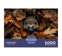 Hedgehog 1000 Pieces Jigsaw Puzzles For Adults Educational Games Stress Relieving Entertainment Exercise The Memory of The Brain for Family Decorations 70x50cm/1000pcs