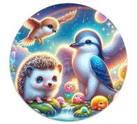 Hedgehog 1000 Pieces Jigsaw Puzzles For Adults Family Challenge Toys Stress Relieving Entertainment Cultivate The Spirit of Teamwork For Adults Gifts 1000pcs (67.5x67.5cm)