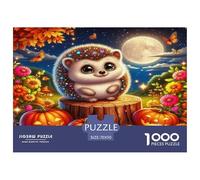 Hedgehog 1000 Pieces Jigsaw Puzzles for Adults Fun, Challenging & Brainteasing Beautiful Home Decoration Art Colorful DIY Craft 70x50cm/1000pcs