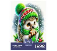 Hedgehog 1000 Pieces Jigsaw Puzzles with Paper Art Creativity & Gift Giving Adult Stunning Puzzle 70x50cm/1000pcs
