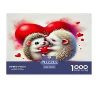 Hedgehog 1000 Pieces Jigsaw Puzzles with Paper Art Creativity & Gift Giving for Adults And Kids Age 12 Years Up Educational Games 70x50cm/1000pcs