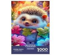 Hedgehog 1000 Pieces Premium Jigsaw Cute Animals Creative Age 14+ for Adults Cool Collage Effect, Fun Details, Educational, Challenging Puzzle Games 70x50cm/1000pcs