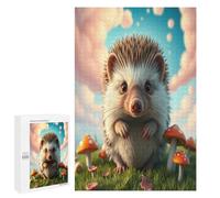 Hedgehog 1000Pc Jigsaw Puzzles Adults Children Paisaje Edificio Jigsaws Post-Retirement Leisure Challenging Puzzle Great Gift Seniors Stress Reliever 1000 PCS