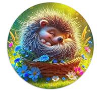 Hedgehog 1000pcs Hedgehog Jigsaw Puzzles Impossible Puzzle Beautiful Decoration for Adults And Kids 1000pcs (67.5x67.5cm)