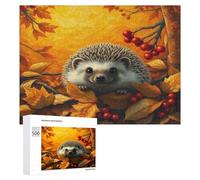 Hedgehog 500 Piece Jigsaw Puzzles Adults Kids Paisaje Edificio Jigsaws Weekend Chill-Out Activity Challenging Colourful Puzzle Friends 500 PCS