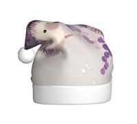 Hedgehog Adult Holiday Hat â€“ Festive Party Hat With Plush Piping And Pom-Pom, Durable Print Design, Perfect For Christmas, New Year'S, Halloween, And More