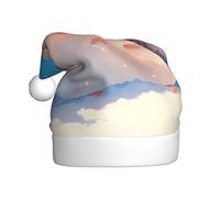 Hedgehog Adult Holiday Hat â€“ Festive Party Hat With Plush Piping And Pom-Pom, Durable Print Design, Perfect For Christmas, New Year'S, Halloween, And More