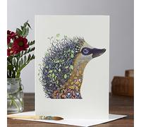 Hedgehog at Night Card Daniel Mackie Designs 7 x 5 inches wrapped in cello with envelope