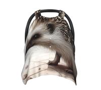 Hedgehog Baby Car Seat Canopy Cover, Multi Use Breathable Nursing Breastfeeding Covers for Mom Soft Stroller Sun Shade Newborn Shower Gift