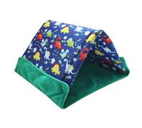 Hedgehog Bed - 9.8in Corner Fleece Tent, Small Animal Sleeping House Warm Nest, Triangular Cotton Habitat Accessory, Hamster Guinea Pig Cave Supply For Indoor Pet Cages