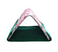Hedgehog Bed - 9.8in Corner Fleece Tent, Small Animal Sleeping House Warm Nest, Triangular Cotton Habitat Accessory, Hamster Guinea Pig Cave Supply For Indoor Pet Cages