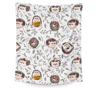Hedgehog Blanket Hedgehog Gift for Girls Boys, Cute Animal Throw Blanket Soft Cozy Fleece Bed Blanket for Couch Bedroom Sofa, Funny Gifts for Hedgehog Lovers (50"x40")
