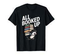 Hedgehog Book Lovers - All Booked UP Retro T-Shirt