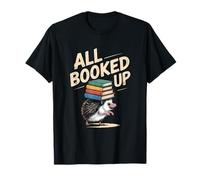 Hedgehog Book Lovers - All Booked UP Retro T-Shirt