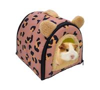 Hedgehog Cave Bed - Soft Warm Bed, Winter Fleece Washable Leather Sleeping | Winter Hamster Cave Non-slip with Soft Plush Material, Cute House p