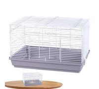 Hedgehog - Chinchilla 47 x 30 x 30 cm, Large Feeder | Hidden Pet Accessories, Removable Floor for Ventilated Habitat, Spacious Retirement Play Training and Co-ordination