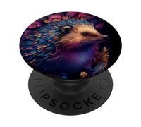 Hedgehog Colorful Illustration Graphic PopSockets Swappable PopGrip