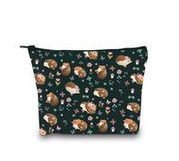 Hedgehog Cosmetic Makeup Bag Hedgehog Mom Gift Animal Lover Gift Hedgehog Owner Gift The Hedgehog Zipper Pouch (Cotton, Hedgehog Makeup Bag 1uk)
