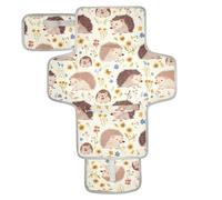 Hedgehog Cute Safari Safari Reusable Changing pad for Baby with Tissue Pocket Changing pad for Changing Table Infant Travel Station Kit cambiadores de pa?ales para Bebes