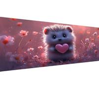 Hedgehog Diamond Art Kits for Adults, 5D DIY Full Drill Diamond Painting Cute Kits for Beginners, Premium Gem Crafts Embroidery Pictures for Home Decoration, Mothers Day Gifts for Mum, 50x100cm Y1-730
