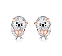 Hedgehog Earrings Sterling Silver Hedgehog Stud Earrings Cute Animal Jewellery Gifts for Women Girls