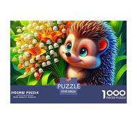 Hedgehog Family in Tree Hollow Sturdy Cardboard Pieces Helps Enhance Focus, Problem Solving Skills And Hand Eye Coordination Effectively 38x26cm/1000pcs