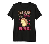 Hedgehog Fans Just A Girl Who Loves Hedgehogs Premium T-Shirt