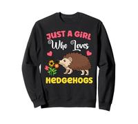 Hedgehog Fans Just A Girl Who Loves Hedgehogs Sweatshirt
