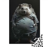 Hedgehog Fat Jigsaw Puzzle for Adults, 1000 Pieces, 70x50cm/1000pcs, White Cardboard Pieces, Screen-Free Leisure And Family Time